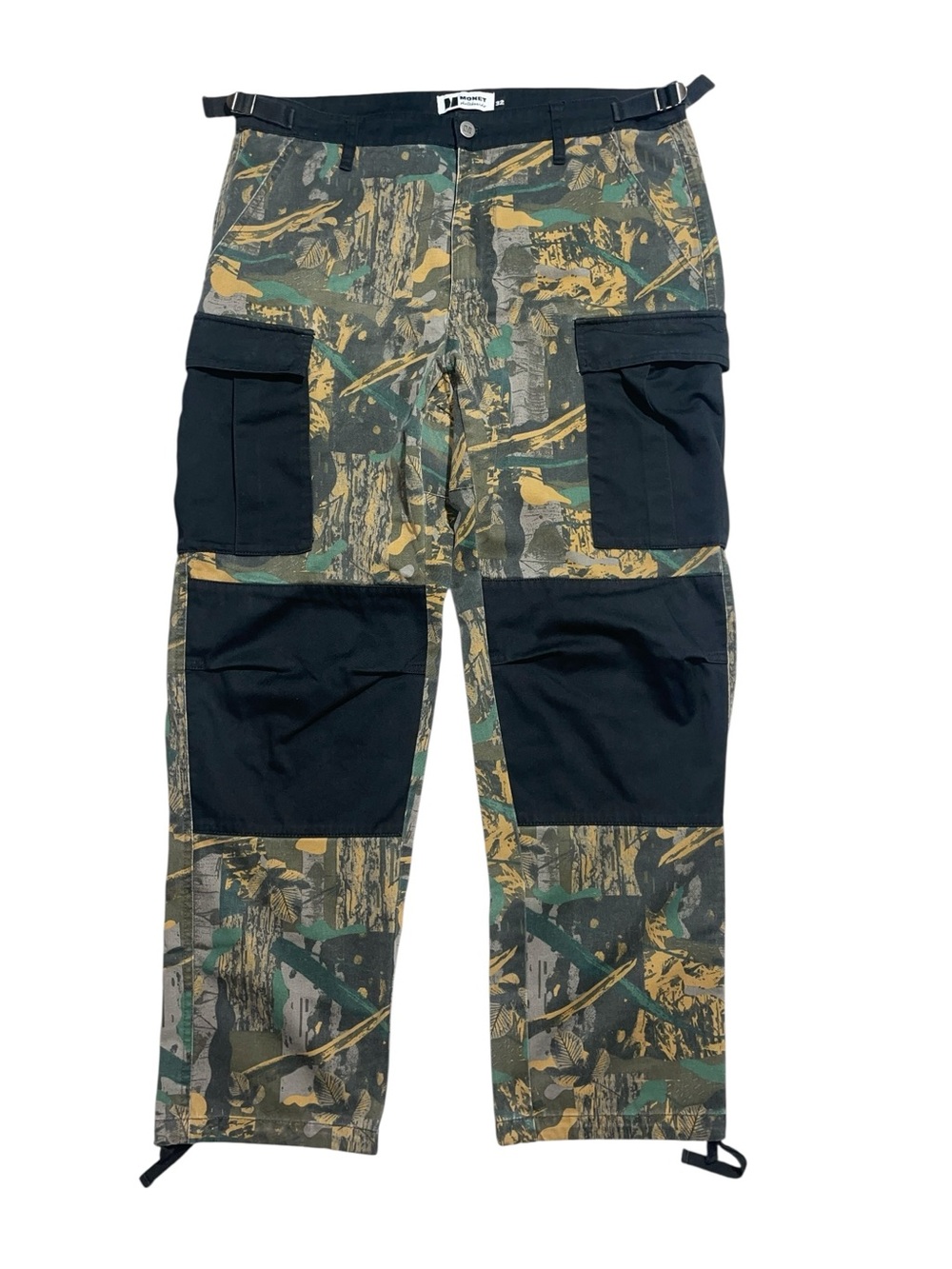 Monet Men’s Camo Pants Sz 32 Cargo Adjustable Patchwork Realtree